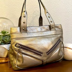 Botkier Trigger Large Metallic Ombré Leather Shoulder Bag/Satchel